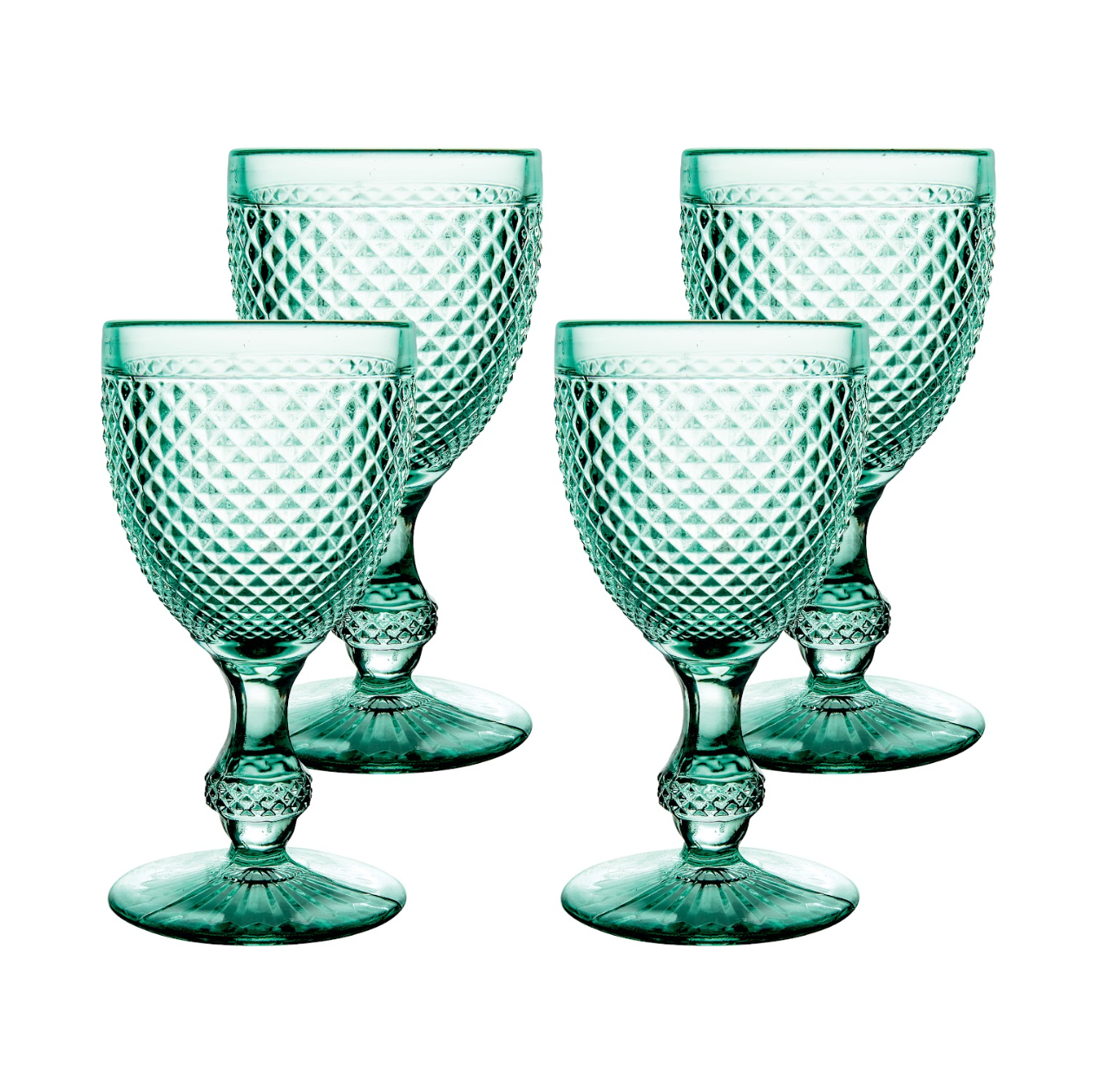 Bicos Goblet Mint Green, Set of 4