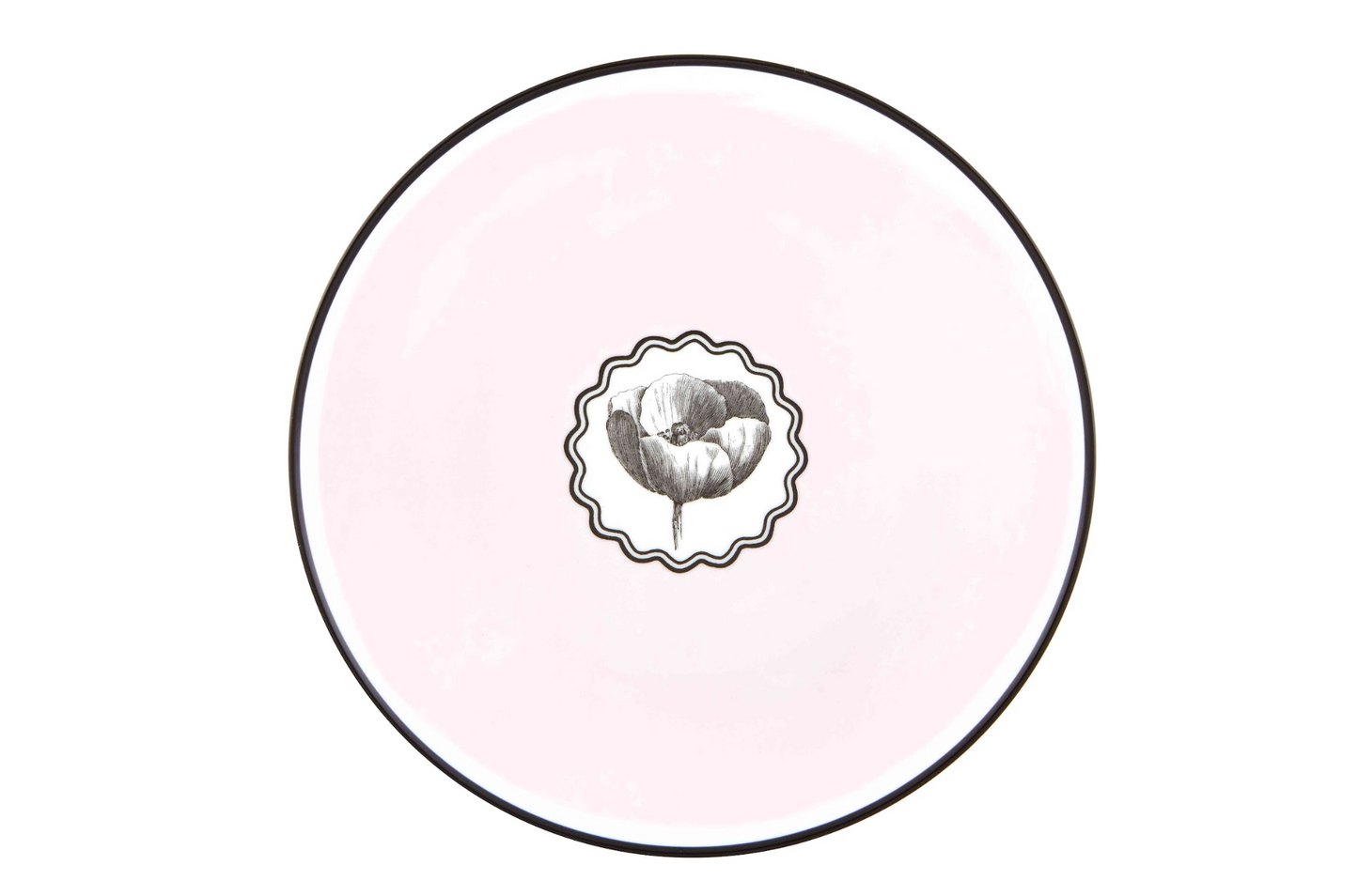 Salad / Dessert Plate Pink, Set of 4