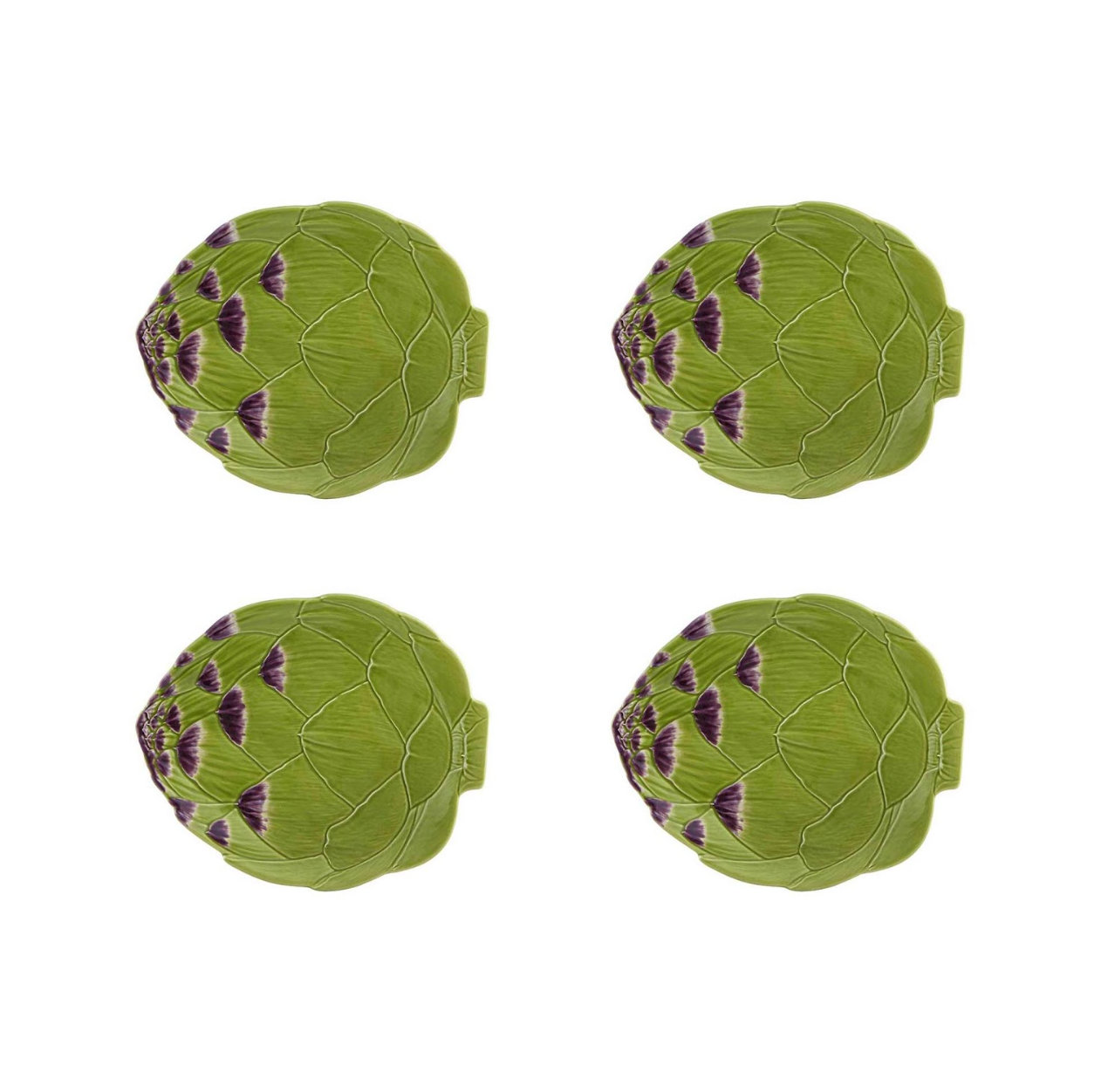 Artichoke Green Dinner Plate, Set of 4