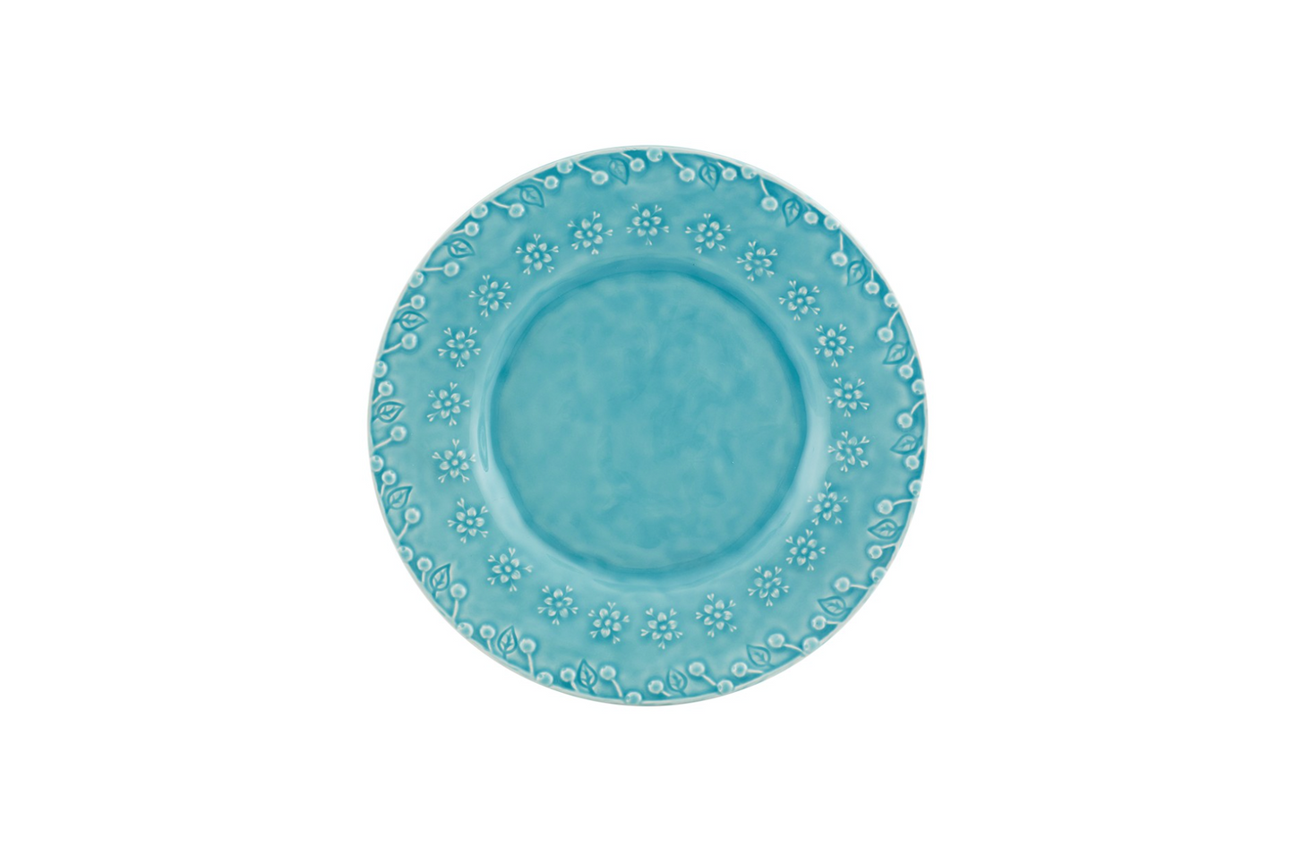 Flora Blue Salad / Dessert Plate, set of 4