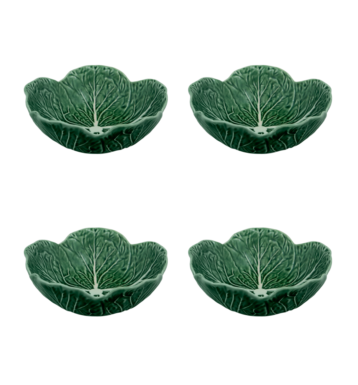 Bordallo Pinheiro Cabbage Soup Bowl, Set of 4