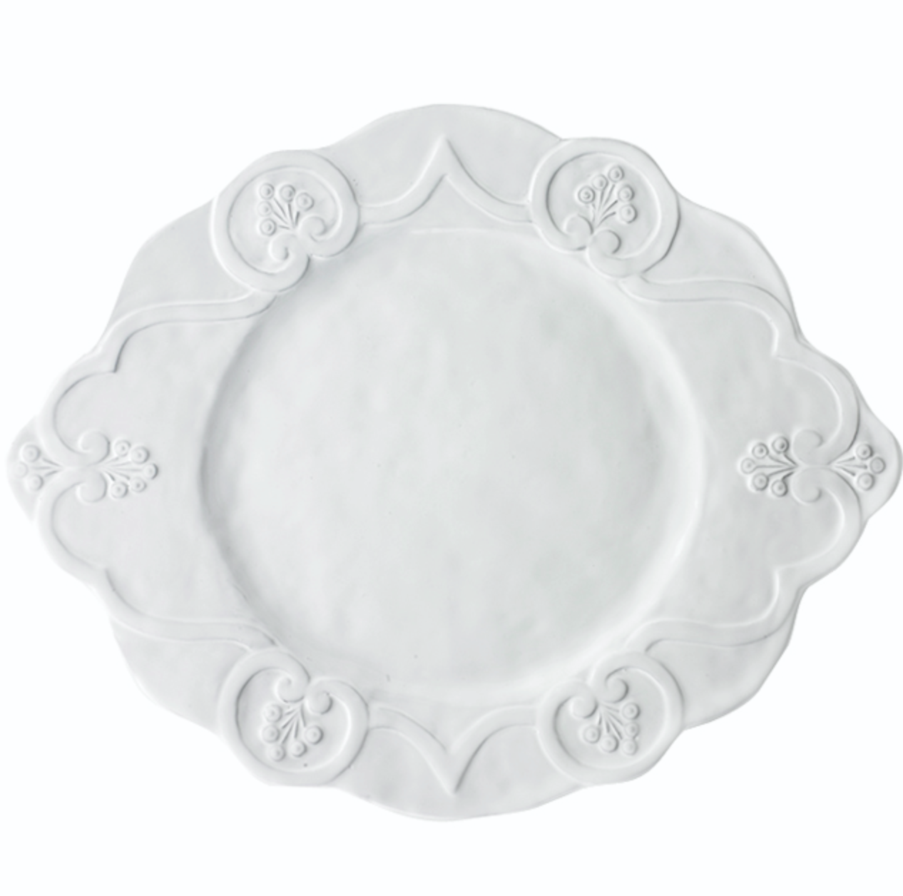 Bella Bianca Scalloped Charger Plate
