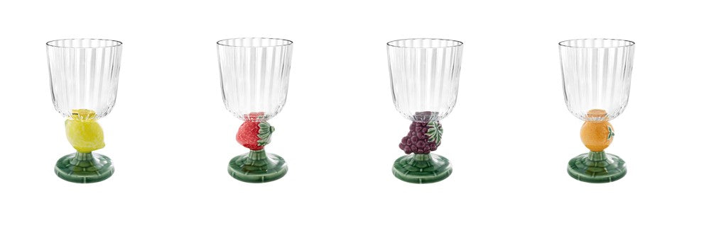 Oranges Stem Goblet, Set of 2