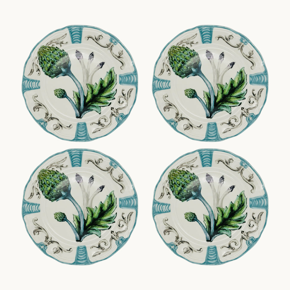 Artichoke Dinner Plate, Set of 4