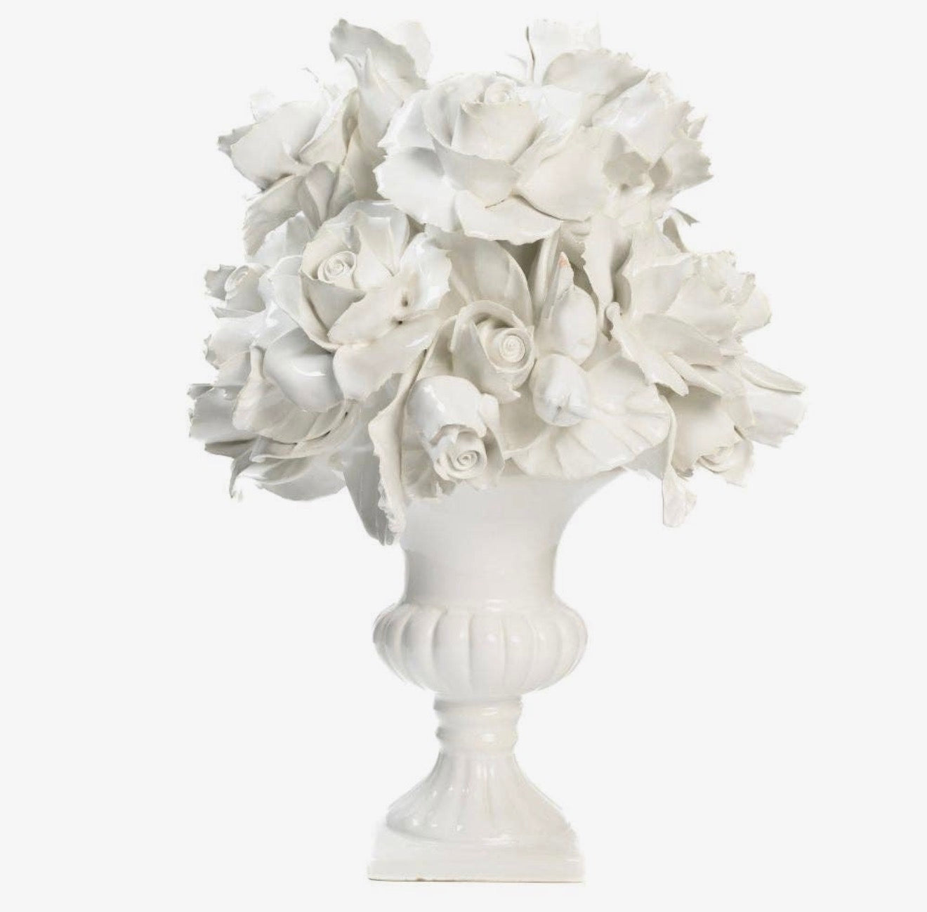 White Floral Topiary