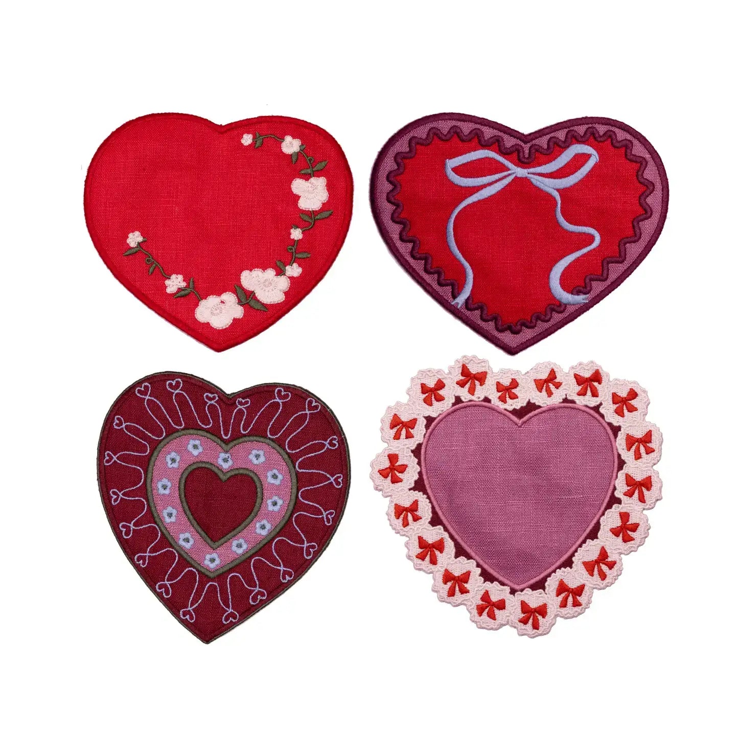 Sweetheart Cocktail Napkins, Set of 4
