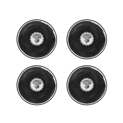 Herbariae Bread and Butter Plates Black, Set of 4