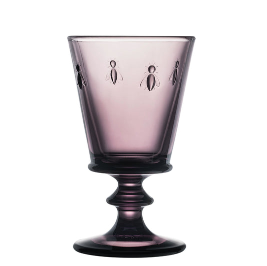 Bee Wine Glasses Eggplant, Set of 6