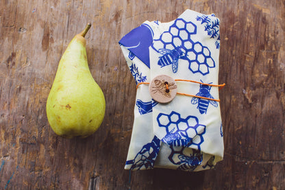 Reusable Beeswax Food Wraps Lunch (3 pack - Bees & Bears)
