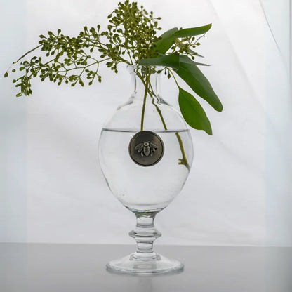 Bud Vase with Handcrafted Bee Accent