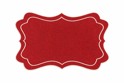 Scalloped Rectangular Reversible Placemats (Set of 4)