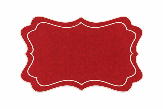 Scalloped Rectangular Reversible Placemats (Set of 4)