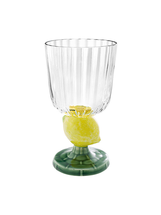 Lemons Stem Goblet, Set of 2