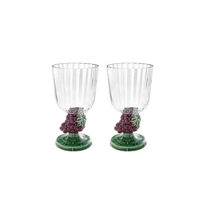 Grapes Stem Goblet, Set of 2