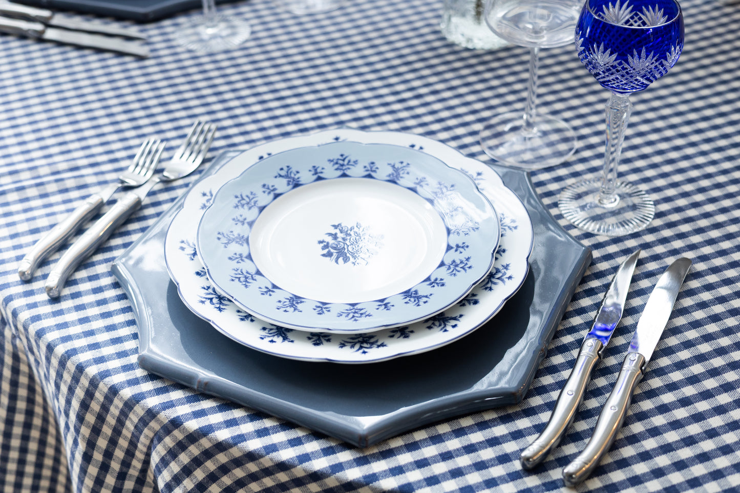 PROVENCE BLUE GINGHAM