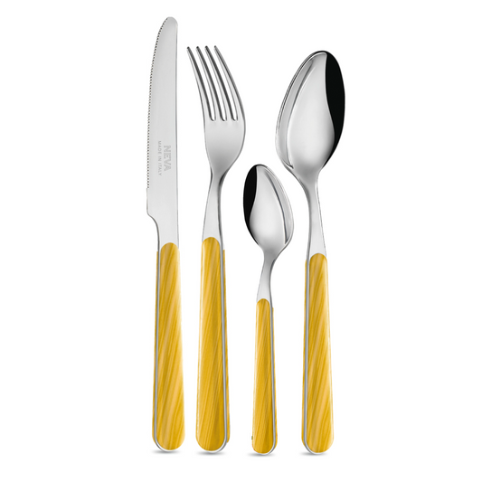 Wooden Look Yellow, 24 pc. Set