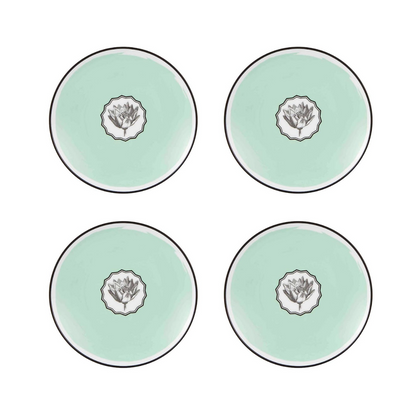 Salad / Dessert Plate Green, Set of 4