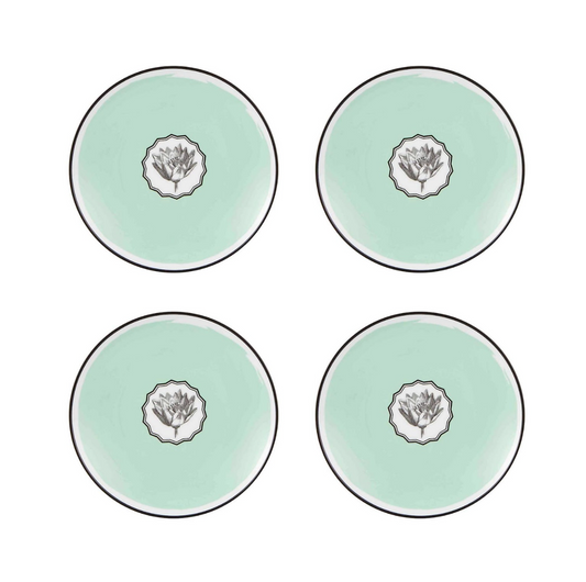 Salad / Dessert Plate Green, Set of 4