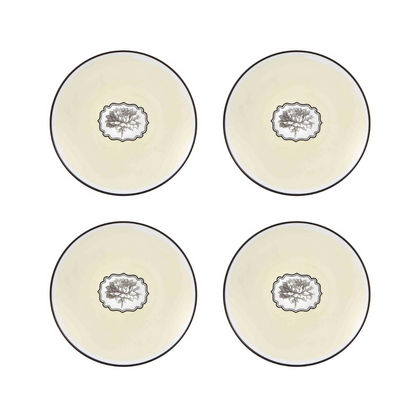 Salad / Dessert Plate Yellow, Set of 4