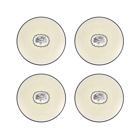 Salad / Dessert Plate Yellow, Set of 4