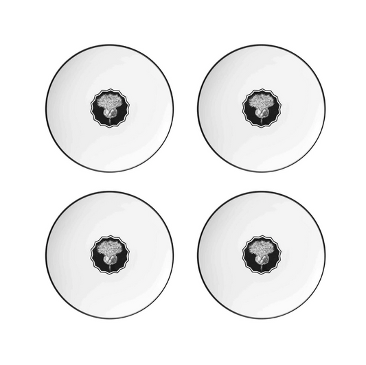 Salad / Dessert Plate White, Set of 4