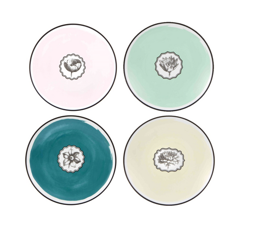 Salad / Dessert Plate Multicolor, Set of 4