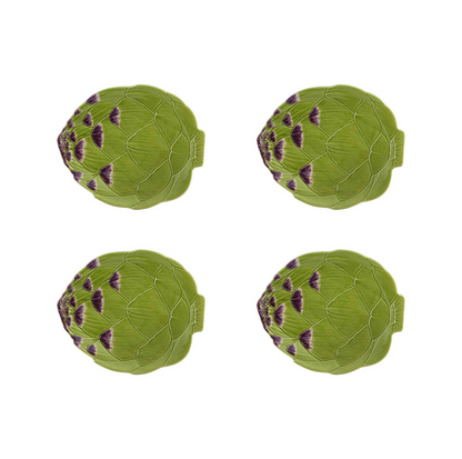 Artichoke Green Dinner Plate, Set of 4