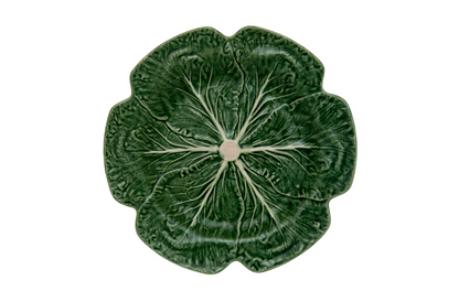 Bordallo Pinheiro Cabbage Charger Plate Green, Set of 2