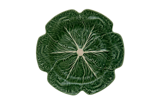 Bordallo Pinheiro Cabbage Charger Plate Green, Set of 2