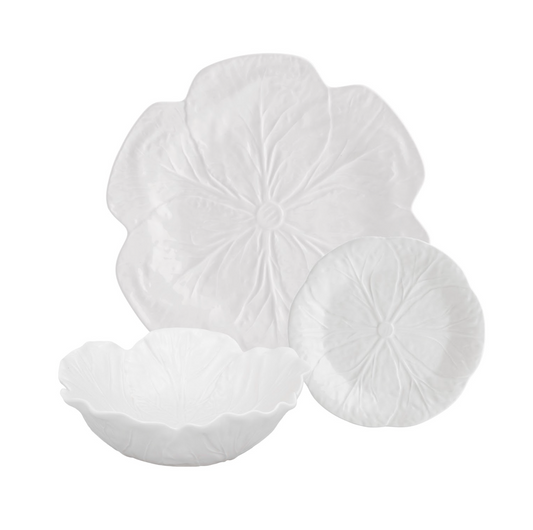 Cabbage Beige 12 Pieces set with Bowl