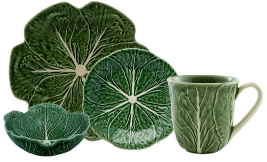 Cabbage Green 16 Pieces set with Bowl and Mug