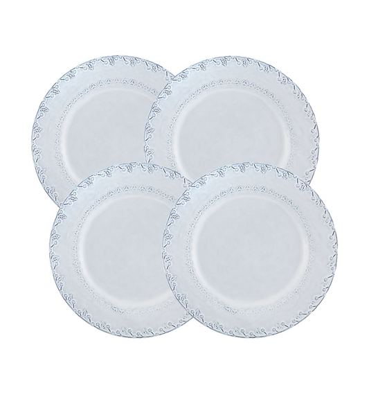 Flora Antique White Dinner Plate, Set of 4