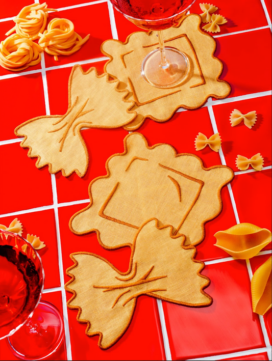 Pasta Cocktail Napkins, Set of 4