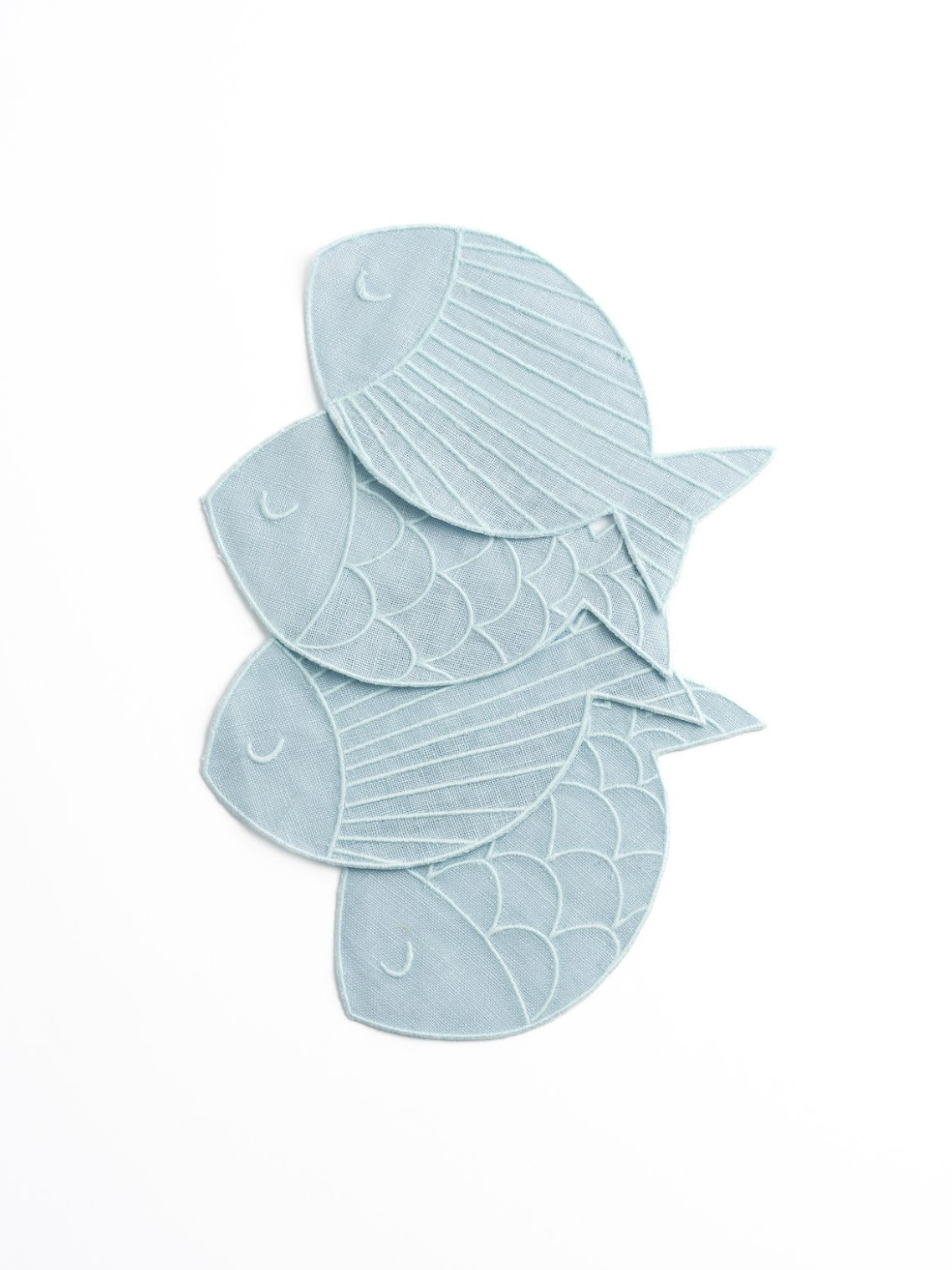 Sardine Cocktail Napkins, Set of 4