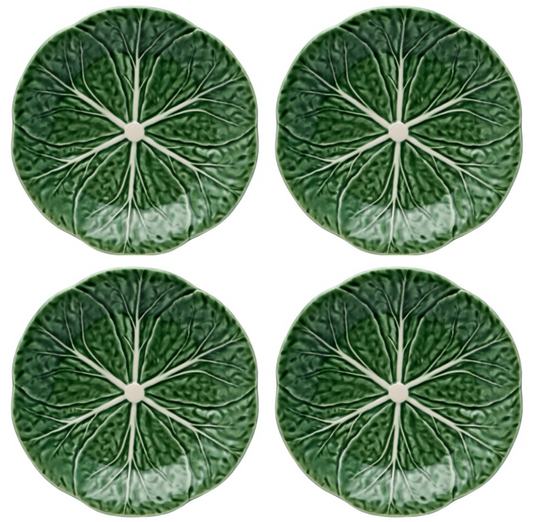 Bordallo Pinheiro Cabbage Salad Plate, Set of 4