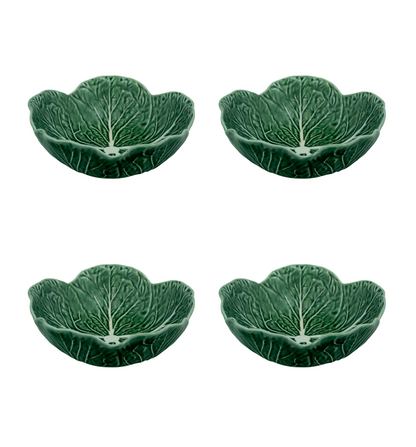 Bordallo Pinheiro Cabbage Soup Bowl, Set of 4