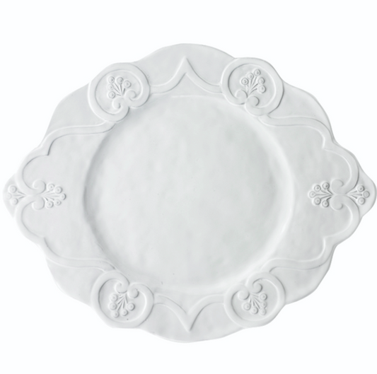 Bella Bianca Scalloped Charger Plate