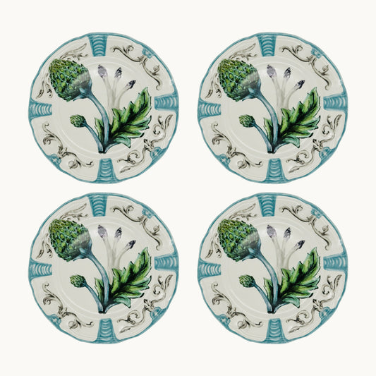 Artichoke Dinner Plate, Set of 4