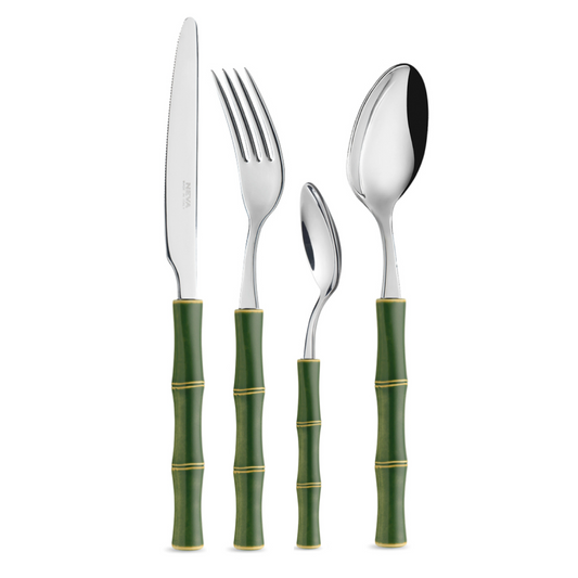 Bamboo Look Green, 24 pc. Set