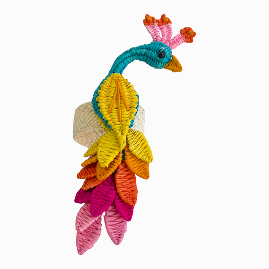 Peacock Napkin Ring, Set of 4