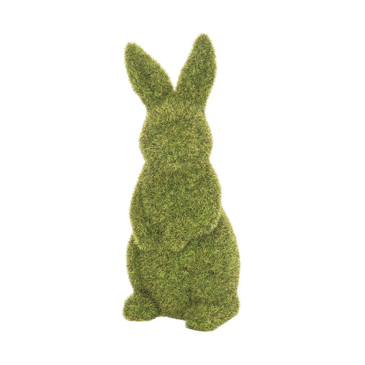 Easter Flocked Bunnies Decorative Figurines (Set of 2)